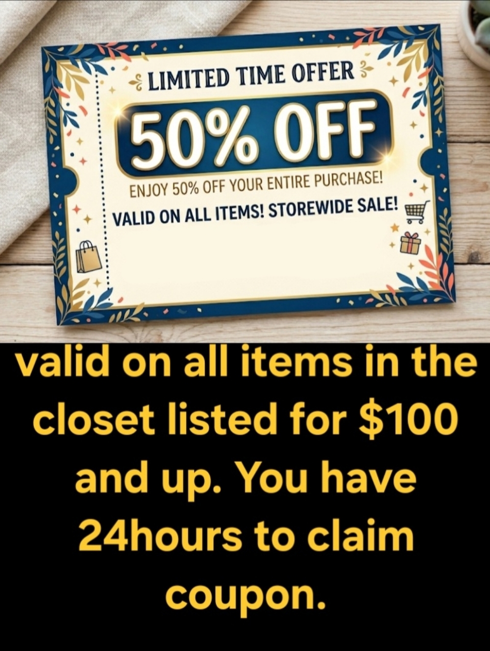 GIVVY TIME!!! 50% Off Coupon. Good For 24hrs!